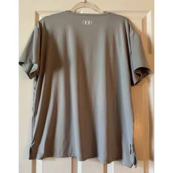 Under Armour RUSH Energy Women's Size XL Mod Gray Short Sleeve T-shirt - Picture 4 of 7